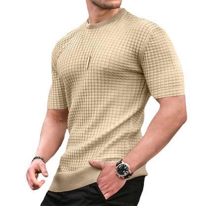 Men's Small Square Lattice T-Shirt