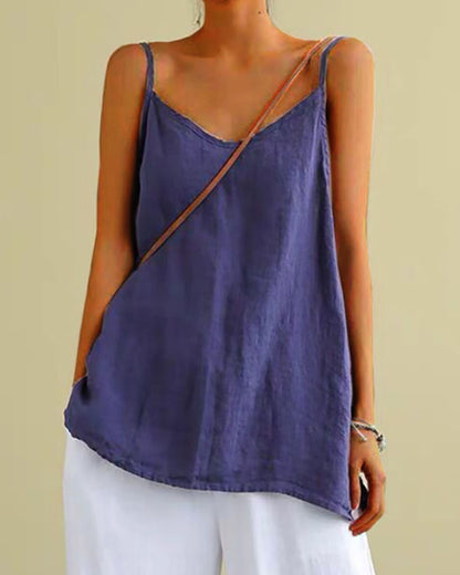 Comfortable Linen Camisole Top