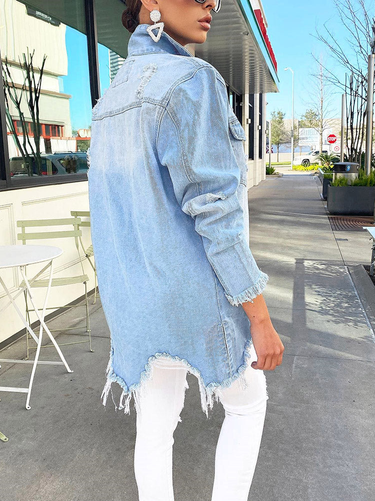 Ripped Denim Jacket