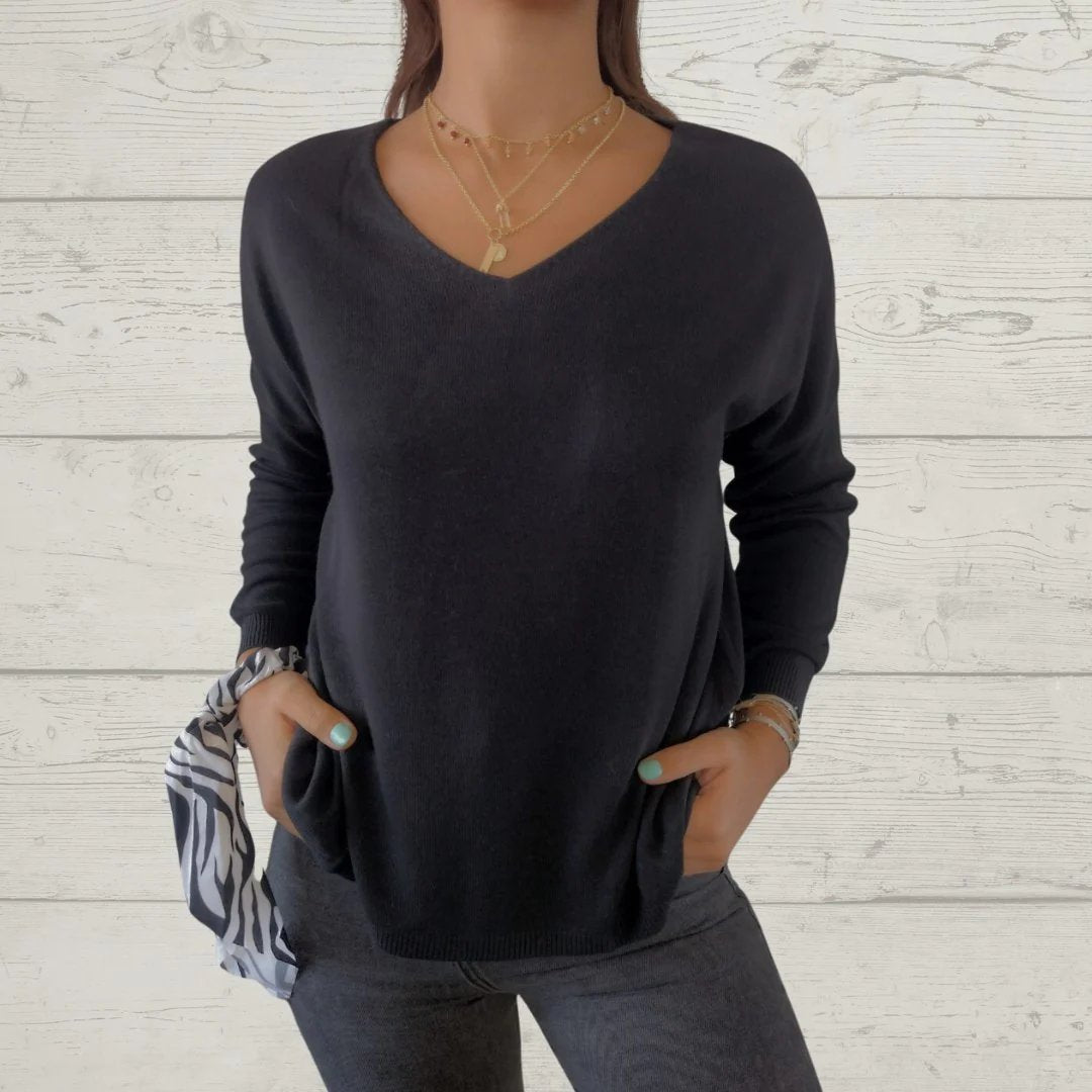 Women's Casual V-neck Thin Top