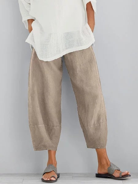 Pure cotton seven-piece trousers