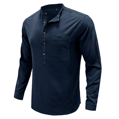 Men's Cotton Linen Loose Shirt