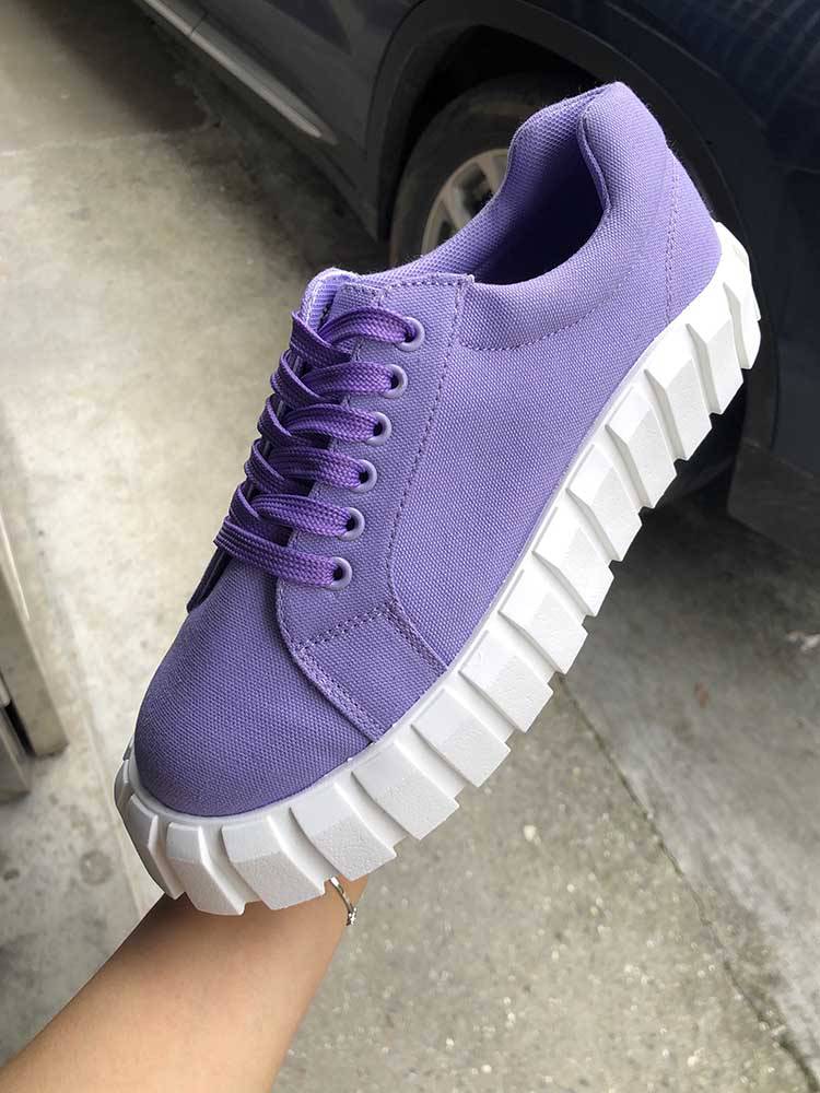 Flat Canvas Sneakers