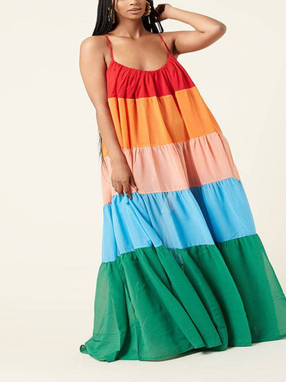 Women's Rainbow Bella Maxi Dress