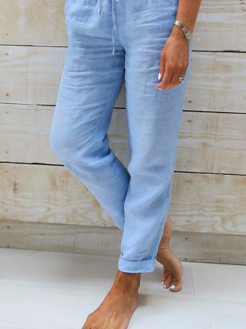 Loose Drawstring Casual Casual Pants