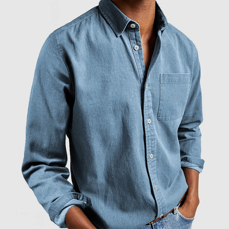 Men's Casual Cotton Basic Shirt