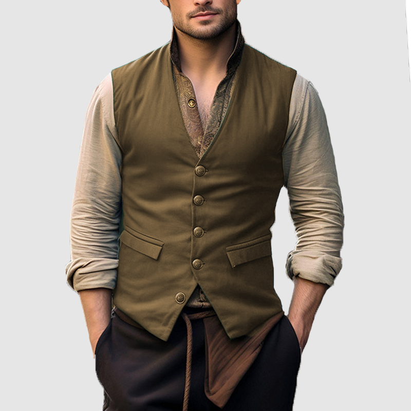 Men's British Suit Vest Jacket