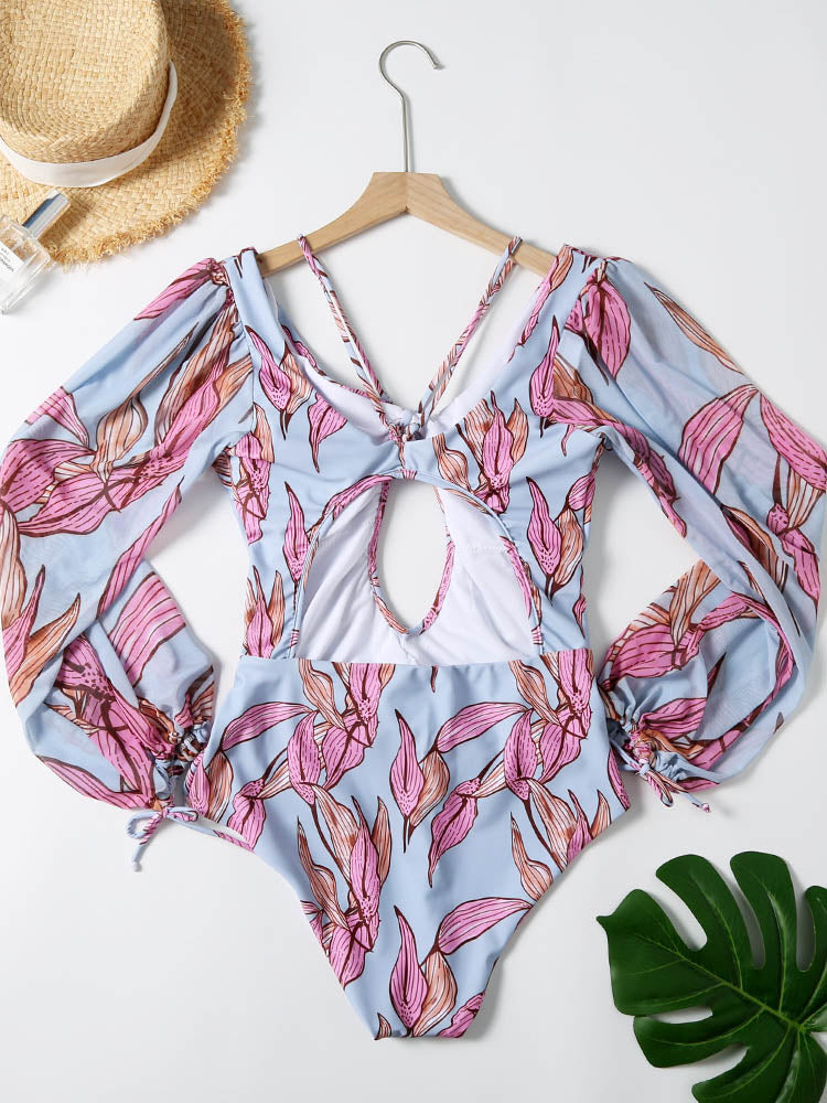 Tropical Cut-out Swimsuit