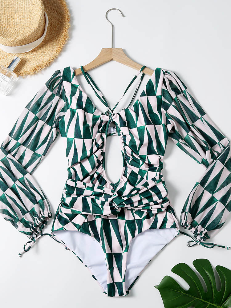 Tropical Cut-out Swimsuit