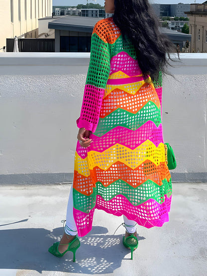 Vibrant Crochet Cover Up