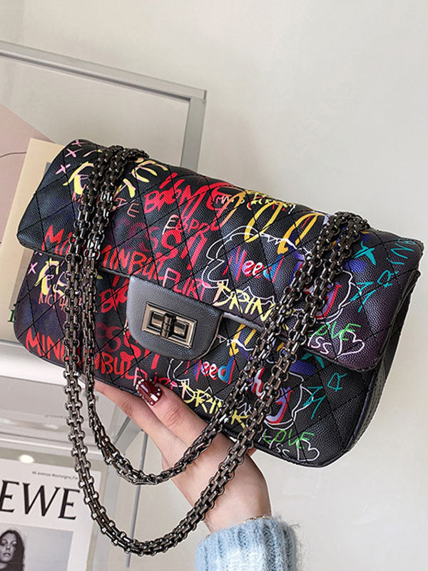 Women's Graffiti Crossbody Bag