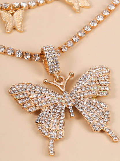 Women's Mix And Match Butterfly Necklace