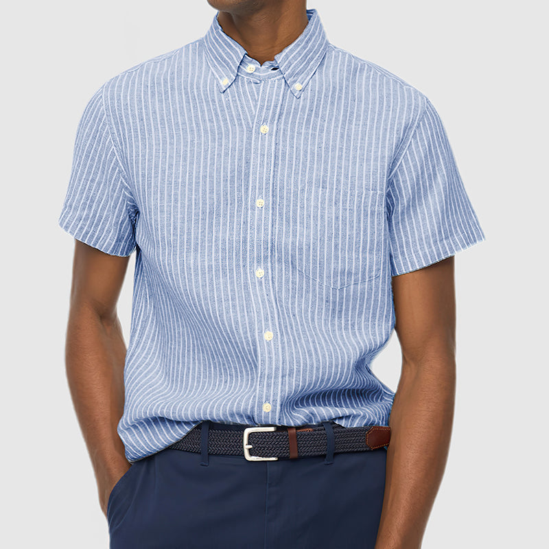 Men's Oxford Cloth Striped Shirt