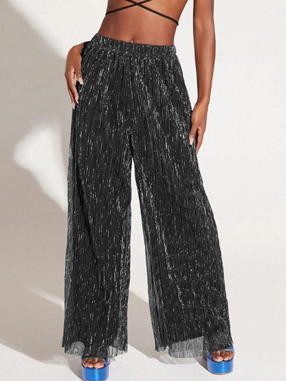 Sparkle Layered Wide Pants