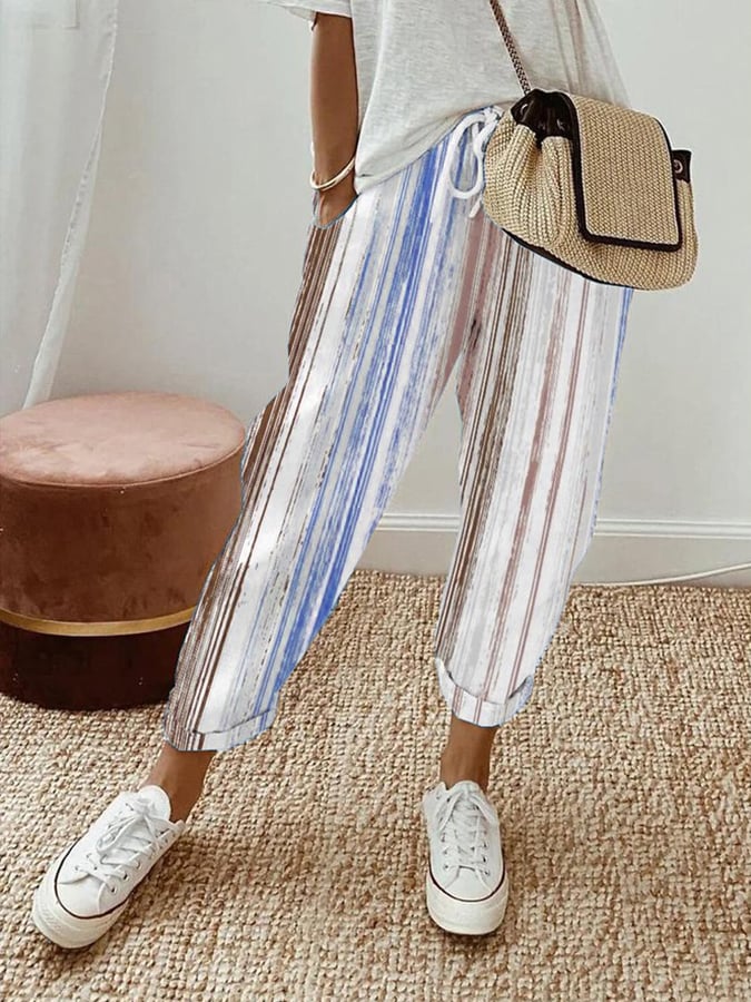 Women's Vintage Stripe Pocket Lounge Pants