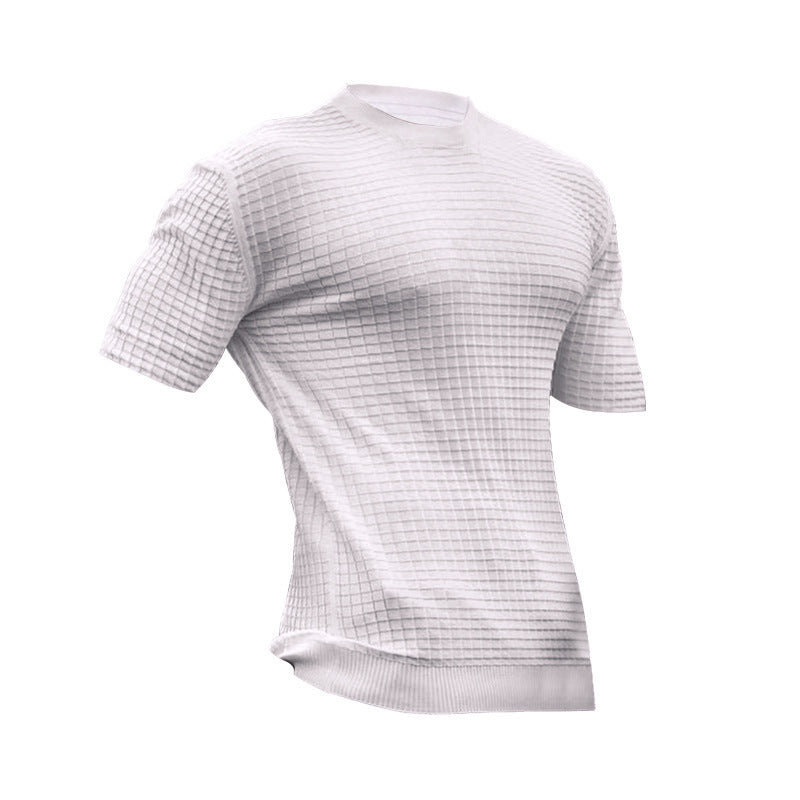 Men's Small Square Lattice T-Shirt