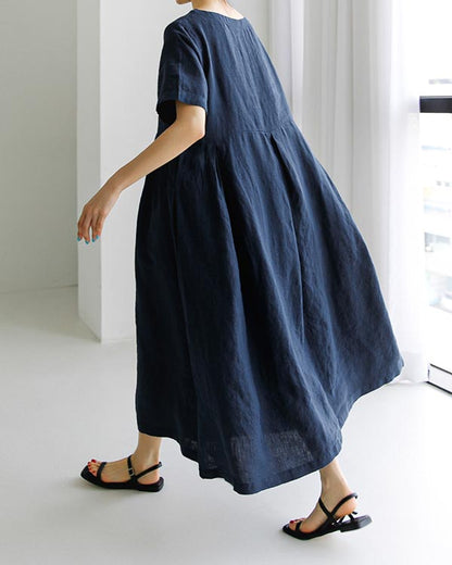 Casual Loose Cotton Dress