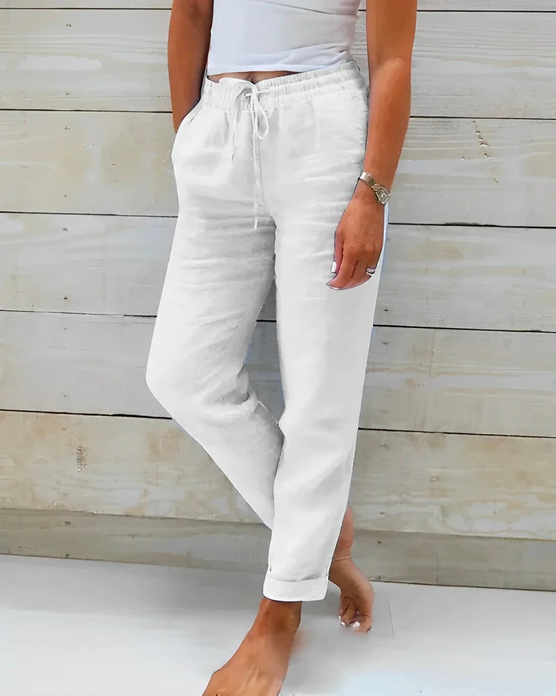 Loose Drawstring Casual Casual Pants