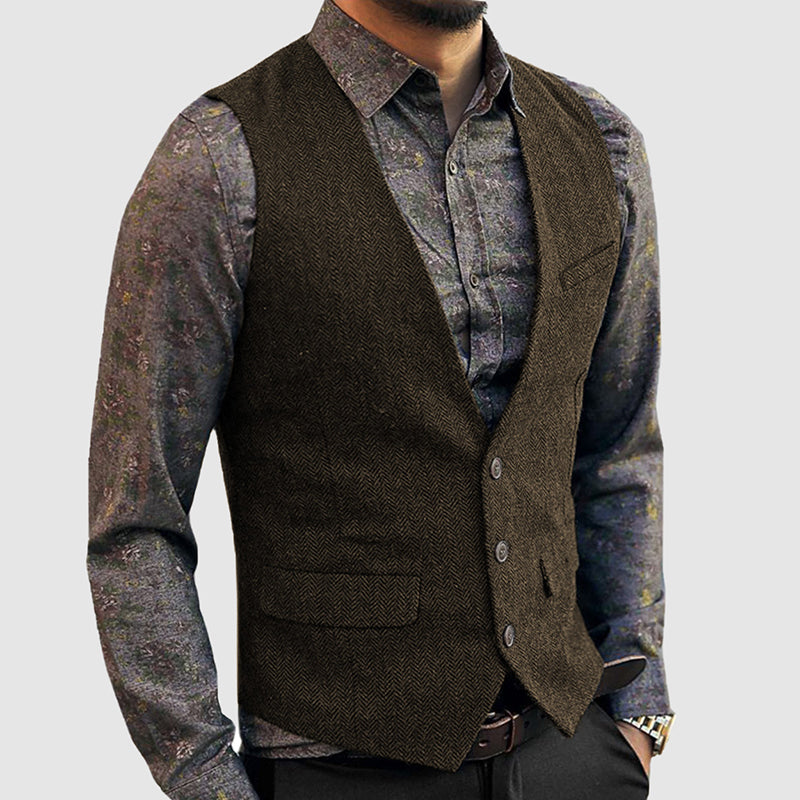 Men's Textured Vest