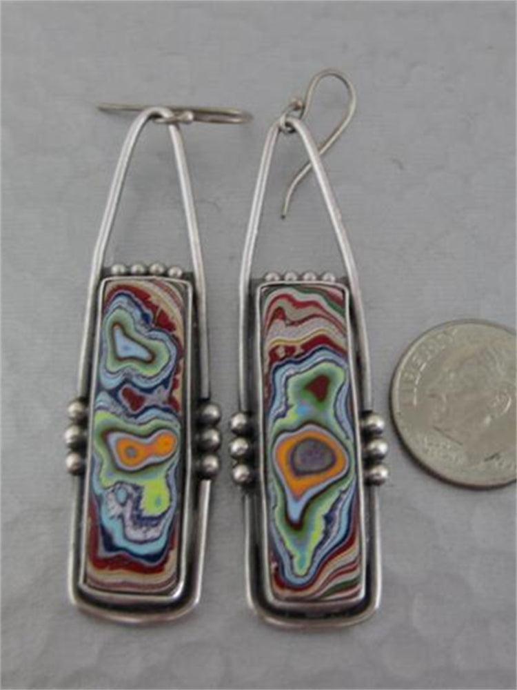 Colorful Natural Stone Inspired Earrings