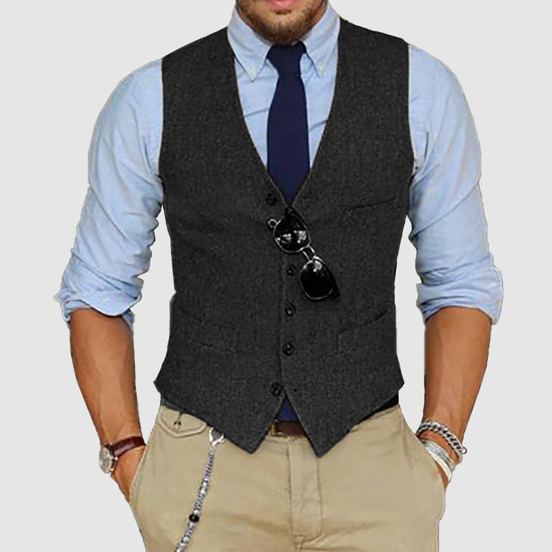 Men's Single-Breasted Suit Vest