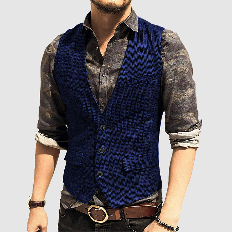 Men's Textured Vest