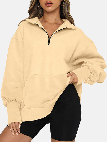 Zipper Pocket Sweatshirt