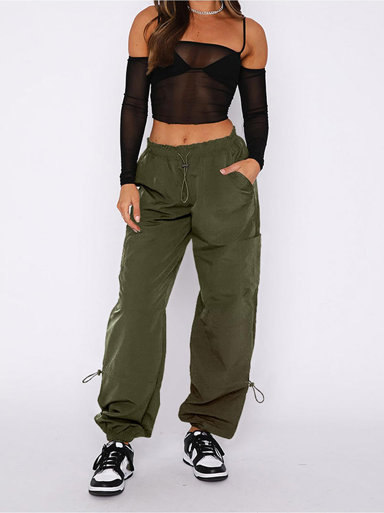 Drawstring Cargo Pants