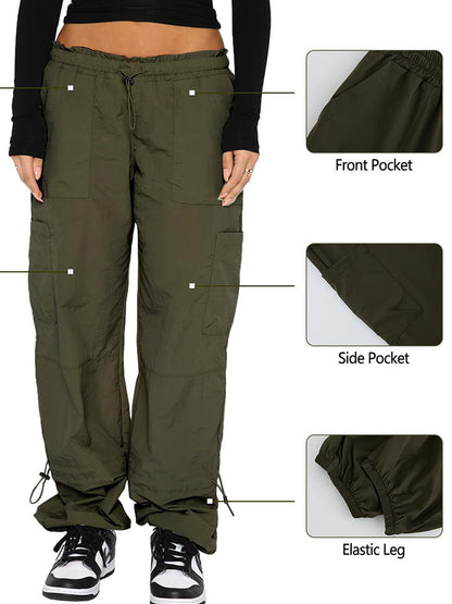 Drawstring Cargo Pants