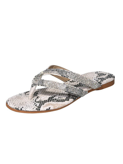 Rhinestone Flip-flop Slides