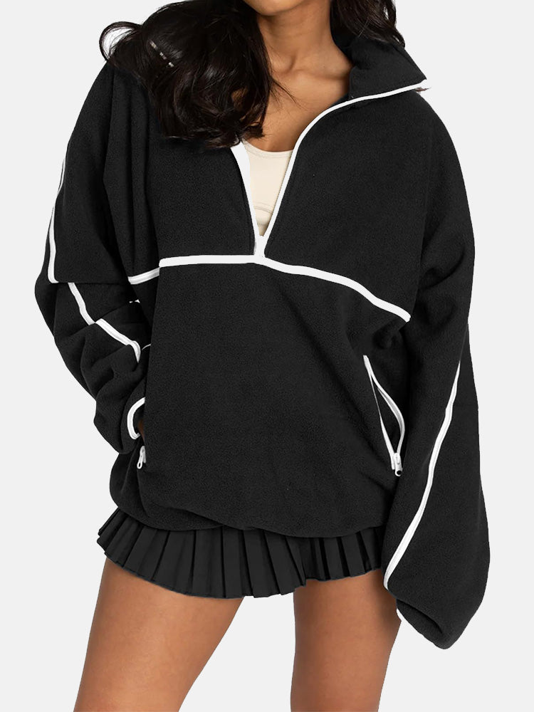 Half Zipper Fleece Sweatshirt