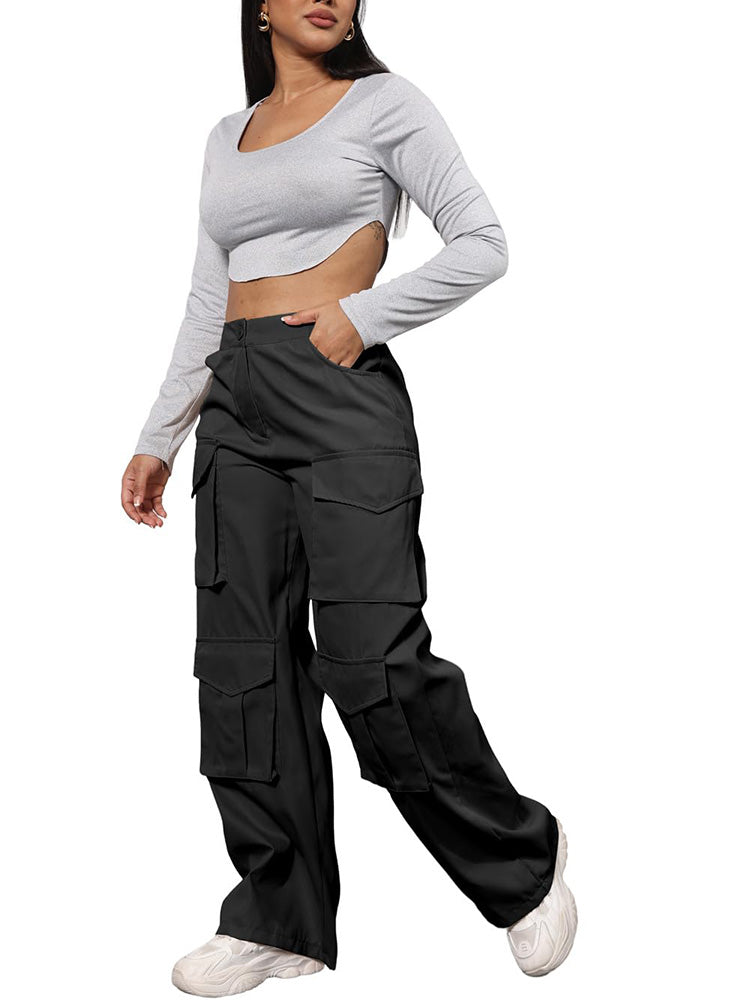 Elastic Waist Cargo Pants