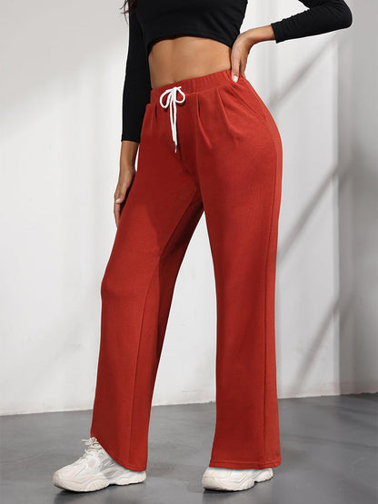 Elastic Waist Drawstring Sweatpants