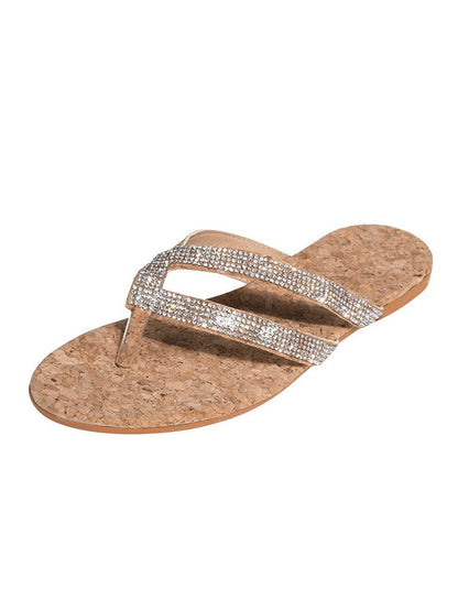 Rhinestone Flip-flop Slides