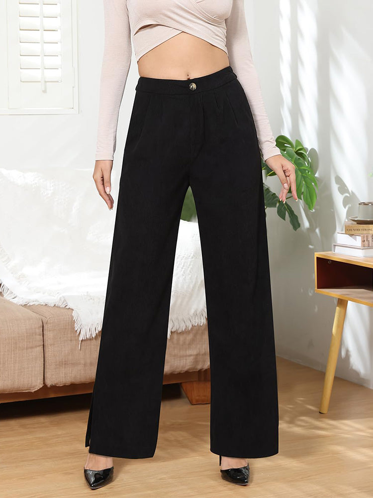 Side Pocket Wide Leg Pants