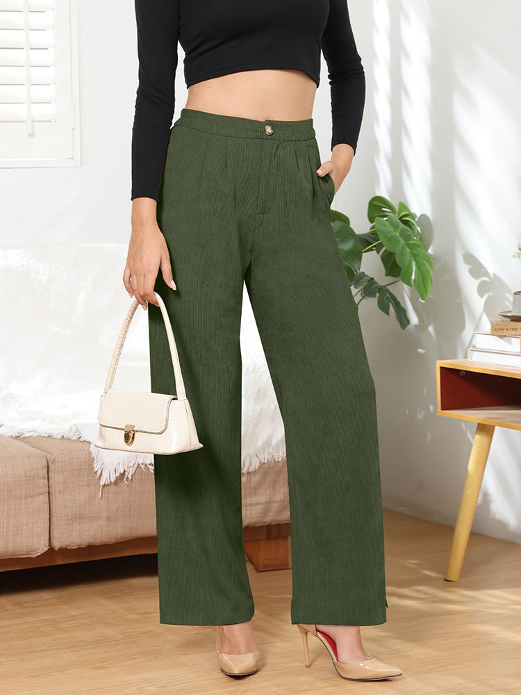 Side Pocket Wide Leg Pants