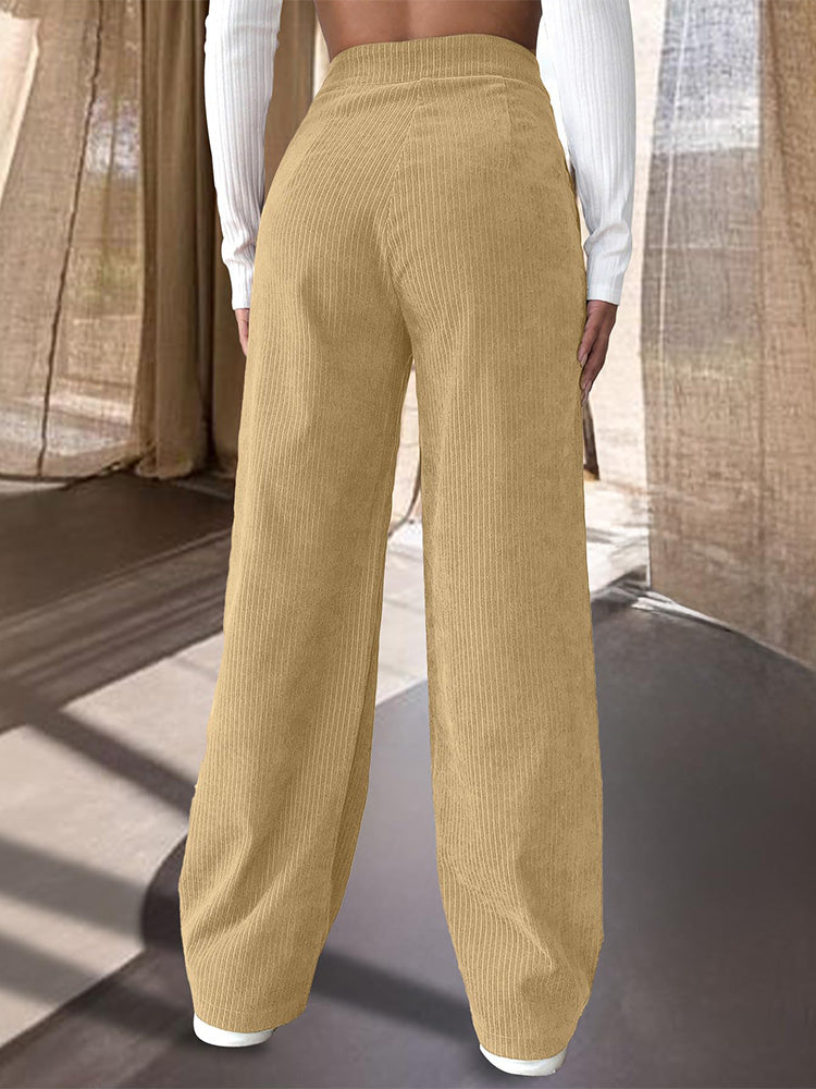 Side Pocket Wide Leg Pants