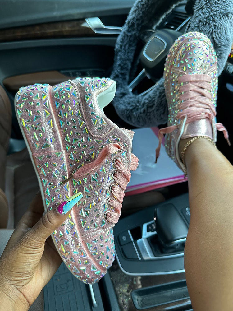 Crystal Embellished Sneakers