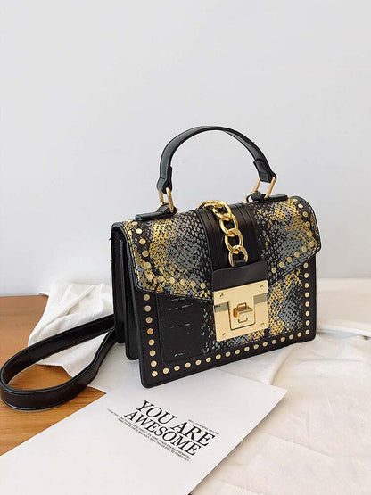 Women's Snake Pattern Crossbody Bag