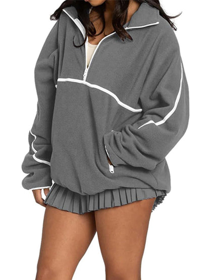 Half Zipper Fleece Sweatshirt