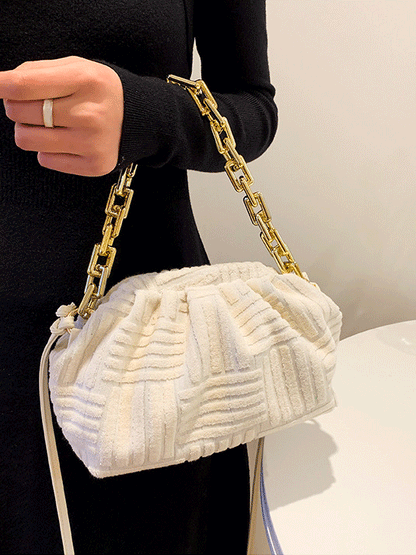 Women's Chains Towel Satchel Bag