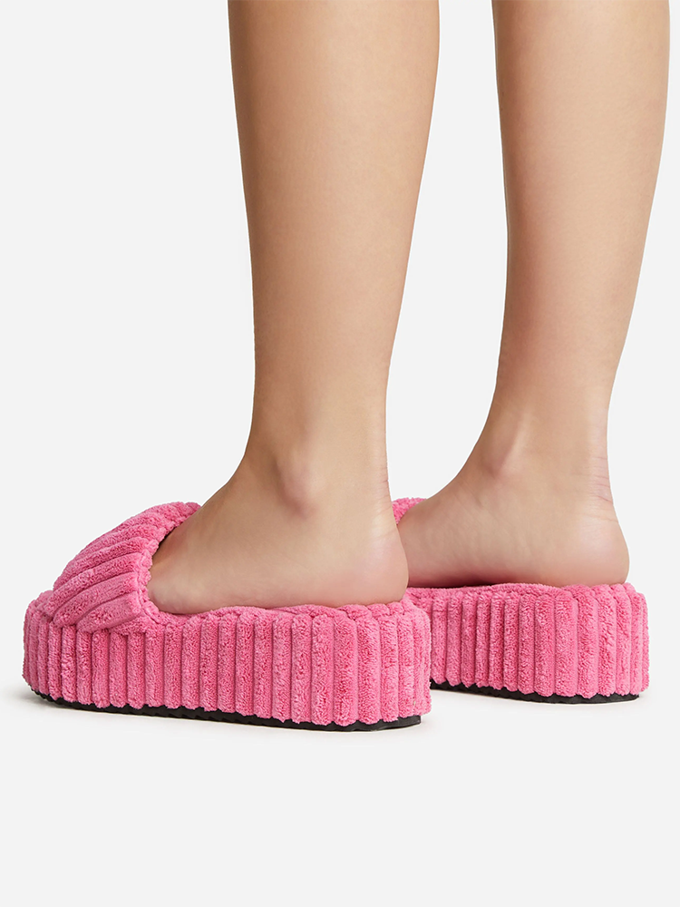 Toweling Platform Slide