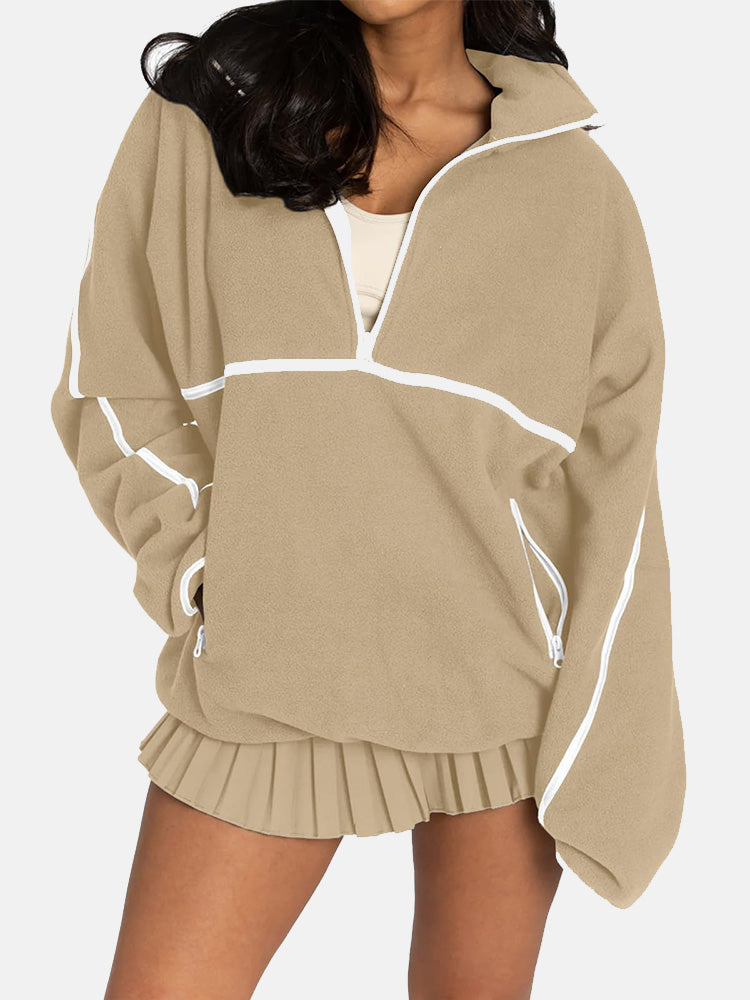 Half Zipper Fleece Sweatshirt