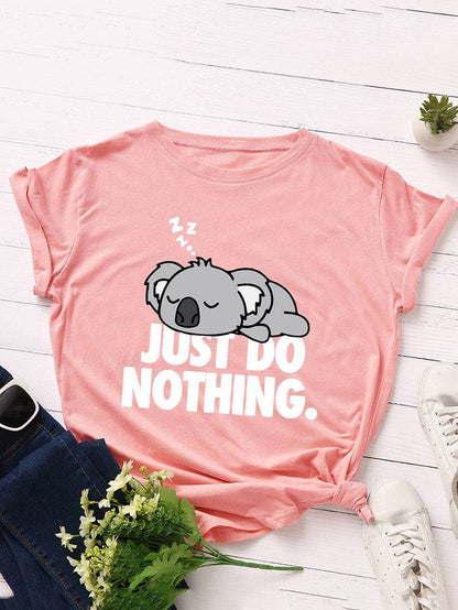 Koala Print Cute Loose Tee