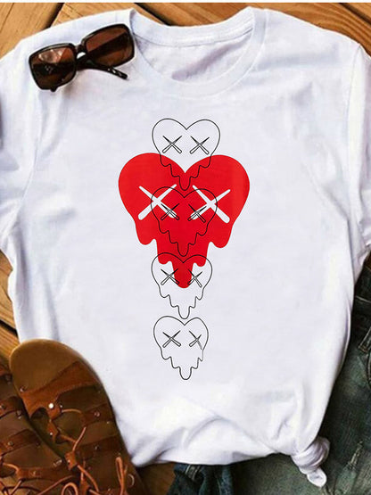 Heart Print Tee