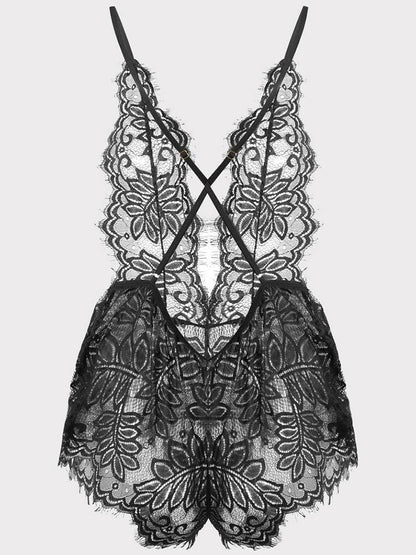 Lace Eyelashes Hollow Out Lingerie