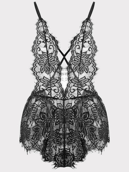 Lace Eyelashes Hollow Out Lingerie