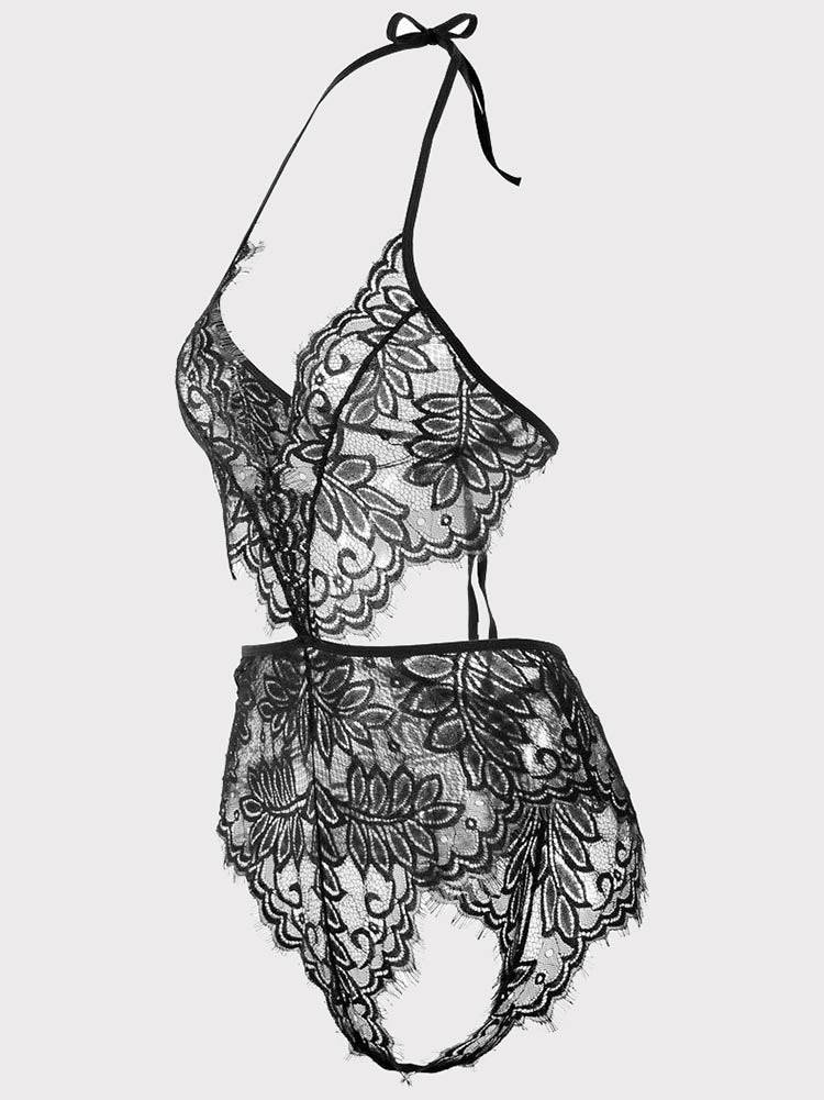 Lace Eyelashes Hollow Out Lingerie