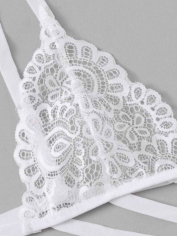 Lace Thong Lingerie Set