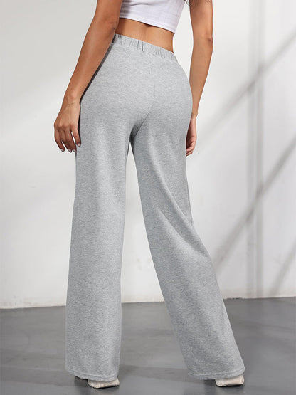 Elastic Waist Drawstring Sweatpants